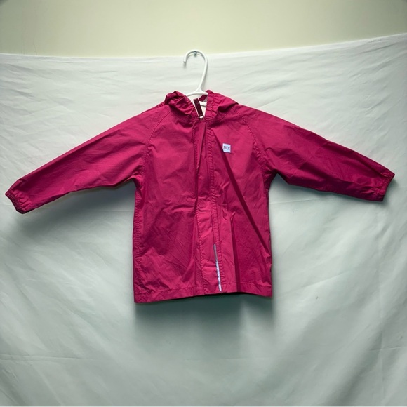 MEC 24 Month Infant Rain Jacket Full Zip Hooded Nylon Waterproof Pink Reflective - Picture 2 of 7